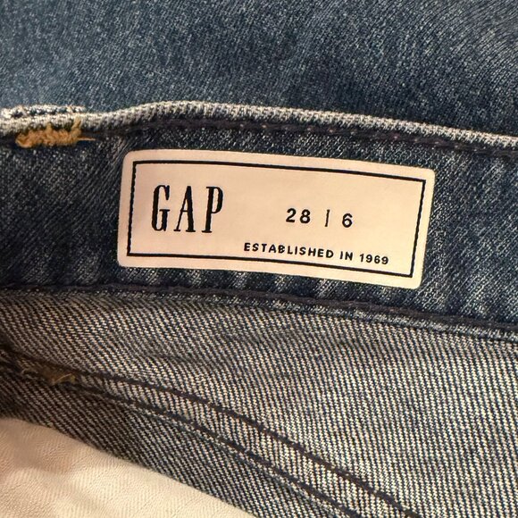 NWOT GAP Maxi Denim Skirt Front Slit Size 28/6 - Picture 5 of 6